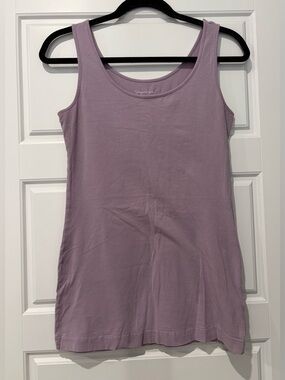 Signature Lilac Scoop Neck Tank Top